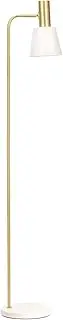[Pauleen] 48145 Grand Elegance Floor Lamp with Gold Floor Lamp in White Max. 25 W E27 White/Gold 230 V Metal