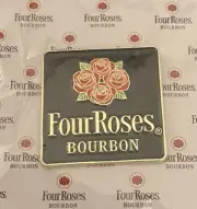 FOUR ROSES BOURBON Lapel Pin Button Enamel Red Hat Pin And Keychain Set