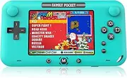 EASEGMER Handheld Games for Kids, Built-in 500 Retro FC Video Games - 4 Inch Portable Video Games Player Support TV/AV Output & Two Player, Best Kids Electronic Gift Toys for Boys Ages 4-12 (Blue)