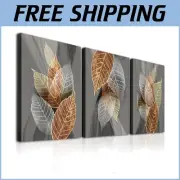 Set of 3 Modern Canvas Wall Art for Living Room - Inspirational Abstract Designs