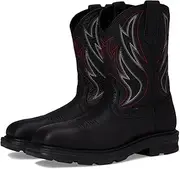 [ARIAT] Men's Sierra Shock Shield Steel Toe Work Boot, Dark Brown/Grass Green, 7