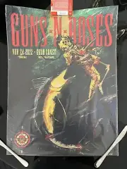 Guns N Roses Gold Coast Concert Lithograph Poster Litho 2022 Axl Slash Aus Gnr