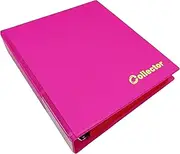 COLLECTOR Coin Album for 200 MEDIUM sizes coins 50p 50 pence £1 £2 €1 €2-10 pages and red dividers - PASTEL PINK
