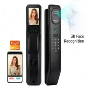 V8 New Tuya Wifi 3D Face Smart Door Lock Security Camera Intelligent Fingerprint