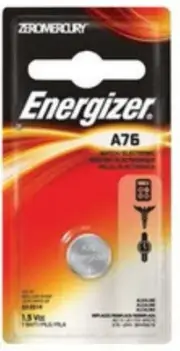 Energizer Watch Battery 1.5 Volt A76 1 Each (Pack of 4)