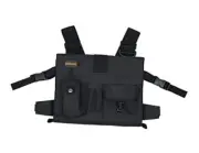 Two Hand Touch Tablet Chest Harness for iPad and Devices Up to 12.9 Inch Black