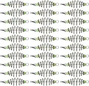 LAPYAPPE 30Pcs Luminous Bead Fishing Bait Traps Spring Bait Feeder Cages Lightweight Tear Resistant Design for Outdoor Fishing Easy to Use Fishing Bait Holder