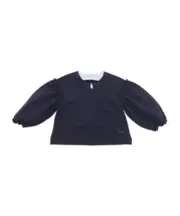 Il Gufo Ruffled Straight Hem Sweatshirt 9M,12M Black