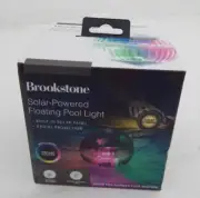 BROOKSTONE Solar Floating Pool Light NIB