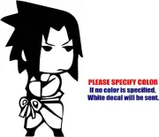 Vinyl Decal Sticker - Sasuke Cute Cool Post Car Car Truck Bumper Window Fun 7"