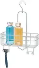 Euro Shower Hanging Caddy Organizer with Swivel Hook and Storage Basket for Bath