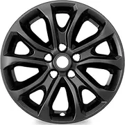 AutoBeeDen 4-Pack 17" Black Painted Premium ABS+PC Wheel Covers for Chevrolet Equinox 2018-2021, Hubcaps, Snap-On Installation