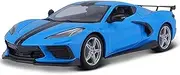 Die-cast 1:18 for Corvette Stingray Coupe Z51 2020 Alloy Car Model Static Die Casting Miniature Vehicle Model Collection Miniature Vehicle(Red)