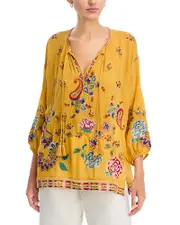 Johnny Was Margot Embroidered Blouse