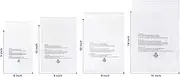 Infinite Pack 400 CT Combo6x9,8x10,9x12,11x14 inches Self Sealing Clear Poly Bags w/Suffocation Warning, Strong Adhesive, Not Resealable, FBA compliant