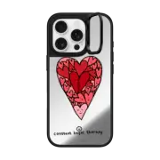 iPhone 16 Pro Mirror Ring Stand Case MagSafe Compatible heart