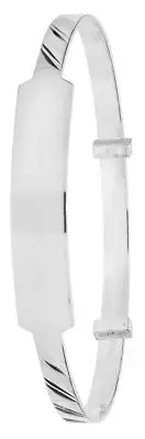 Contemporary 925 Sterling Silver Baby Expander Bangle - 46mm 223787U