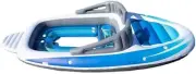 PVC Inflatable Floating Water Row Bed Island 6 Person Pirate Pool Rafts Float...