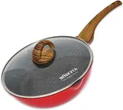 Nonstick Deep Frying Pan Skillet with Lid 11 Inch Saute Pan