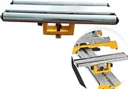deawater 1pcs Miter Saw Stand Wide Roller Support for DEWALT DW7027, DE7027 Large, Workbench Attachment, Heavy-Duty Roller Work Support Fixture
