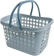 HEMOTON Handheld Shopping Basket Fruit and Vegetable Basket for Supermarket Ergonomic Design for Easy Carrying Durable Reusable Storage for Groceries