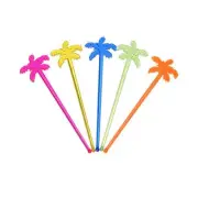 50 Pcs Fun Swizzle Sticks Cocktail Ice Drink Stirrers for Juices Chocolate