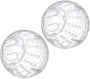 HANABASS 2Pcs Transparent Hamster Exercise Ball Portable for Small Animals for Gerbils and Sugar Gliders Enhances Activity and Vitality