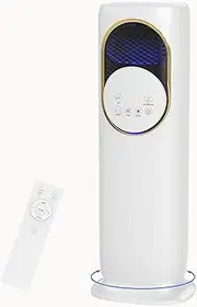 Evaporative Air Cooler,Portable Air Conditioner, 4IN1 Fan Heater and Cooler, Cooling Fan with Air Humidifier, 4L Water Tank, 3 Wind Speeds,120° Oscillating, 12H Timer