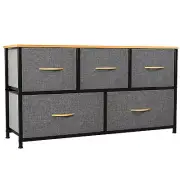 TAUS 5-Drawer Storage Dresser Nightstand Chest of Organizer Bedroom Office