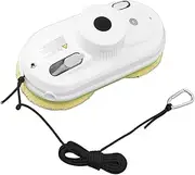 Window Cleaner Robot, 35Ml 16Ml Dual Water Tanks Automatic Water Spray Window Cleaning Robot 2800pa Strong Suction 2.4G Remote Control Automatic Window Cleaner with Safe Rope (AU Plug)