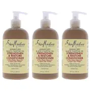 Shea Moisture Jamaican Black Castor Oil Strengthen and Restore Conditioner by Shea Moisture for Unisex - 13 oz Conditioner - Pack of 3