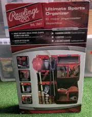 Rawlings Ultimate Sports Organizer Garage Storage Balls Glove 34x 48 New In Box