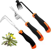 3 PCS Weed Puller Tool,Weeding Tool,Crack Weeder Crevice Tool,Hand Weed Puller,Grip Garden Too,with Ergonomic Handle,Manual Hand Portable Weeder Tool,Weeding Tool Effective for Garden Enthusiasts