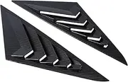 Car Rear Window Louver Trim Cover Compatible with Hyundai Sonata 8Th 9Th 2011-2019 Side Shutter Air Vent Shade Scoop,A
