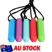 Kids Autism Chewy Necklace - Baby Chewie Tube Sensory Chew ASD ADHD SPD Toys AU~