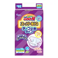 在飛比找遠傳friDay購物優惠-日本大王 GOO.N 黏貼型 SB 尿布28片x2包 (大尺