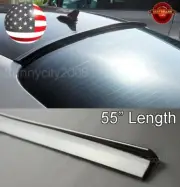 55" Semi Gloss Black Rear Diffuser Window Roof Trunk Spoiler Lip For Chevy (for: Chevrolet)