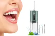 Cordless Electric Water Flosser Oral Irrigator Rechargeable For Travel Home-Green