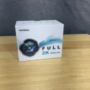 Full 2K Streaming USB Webcam-2 Light Modes Built in Mic. AndTripod 360°Rotation