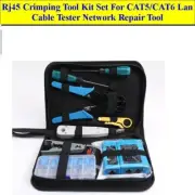 Network Rj45 Crimping Tool Set For CAT5/CAT6 Lan Cable Tester Crimp Crimper Kit