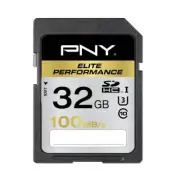 PNY Card SDHC Elite Performance 32 GB 100 MB/S Class 10 UHS-1 U3