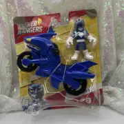 Playskool Heroes Power Rangers Blue Ranger Shark Cycle Figure Toy Set New