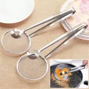 Filter Spoon Clip Fried Food Net Stainless Steel Mesh Oil Skimmer Spoon New △