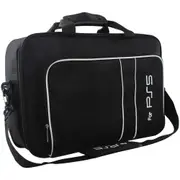 PS5 Carrying Case Travel Bag for Playstation 5 Console Digital Edition Controllers PS5 Shoulder Bag Game Console Case Backpack-Black