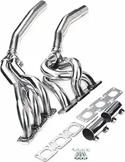 Shuogoufeng Store Stainless Steel Exhaust Manifold Header 92-99 Compatible With BMW E36 320 323 325 328 M3 6-CYL 3-1 Downpipe