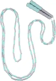 PENIKOKO 1Pc Adjustable Skipping Rope Fitness Jumping Rope with Soft Beads for Comfortable Grip Exercise Equipment for Adults Lightweight and Non Slip Design