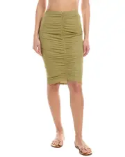 ViX Solid Frida Midi Skirt