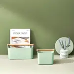 手提木柄收納籃-小款 分格手提盒(浴室 文具 零食 化妝 收納盒)