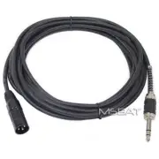 XLR Male to 1/4" TRS Plug, Audio Cable - 3 Meter Length