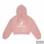 KANGOL 女 短版長袖帽T - 6052105141